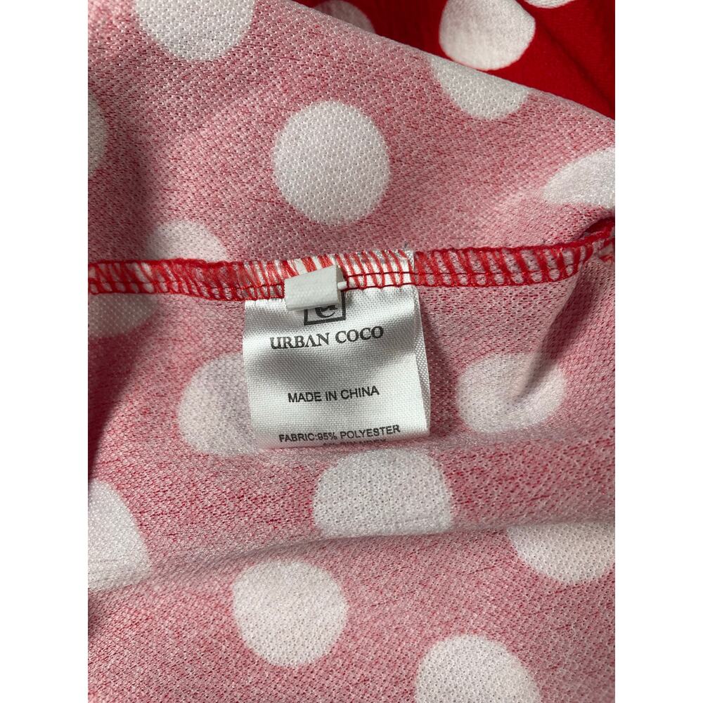 Urban CoCo Red & White Polka Dot Flared Disney Inspired Skater Skirt XL - Picture 3 of 3
